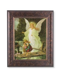 11 1/4" x 13 1/4" Art Deco Frame with an 8" x 10" Guardian Angel Print