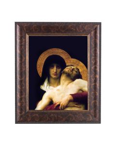 11 1/4" x 13 1/4" Art Deco Frame with an 8" x 10" Bouguereau: The Pieta Print