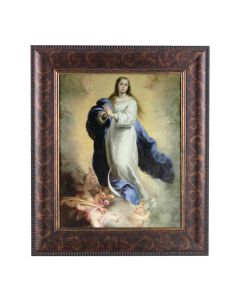 11 1/4" x 13 1/4" Art Deco Frame with an 8" x 10" The Immaculate Conception Print