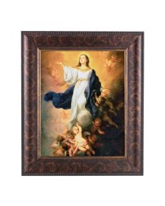 11 1/4" x 13 1/4" Art Deco Frame with an 8" x 10" The Immaculate Conception Print