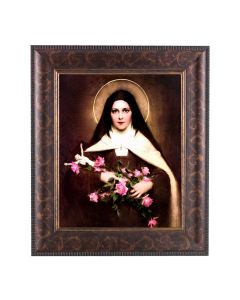 11 1/4" x 13 1/4" Art Deco Frame with an 8" x 10" St. Therese Print