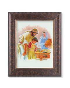 11 1/4" x 13 1/4" Art Deco Frame with an 8" x 10" Jesus the Carpenter Print