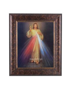 11 1/4" x 13 1/4" Art Deco Frame with an 8" x 10" Divine Mercy Print