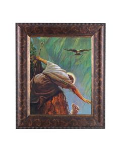 11 1/4" x 13 1/4" Art Deco Frame with 8" x 10" The Lost Sheep Print
