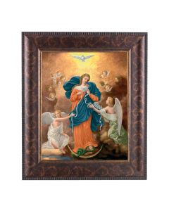 11 1/4" x 13 1/4" Art Deco Frame with an 8" x 10" Our Lady Untier of Knots Print