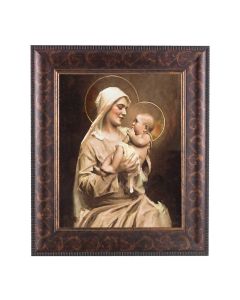 8" x 10" Chambers: Mother of Divine Christ Print with a 11 1/4" x 13 1/4" Art Deco Frame  