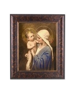 8" x 10" Chambers: Jesus and Mary Print with a 11 1/4" x 13 1/4" Art Deco Frame