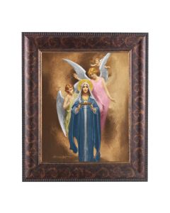 8" x 10" Chambers: Mother of Christ Print with a 11 1/4" x 13 1/4" Art Deco Frame 