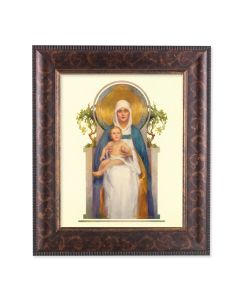 8" x 10" Chambers: Queen of Heaven Print with a 11 1/4" x 13 1/4" Art Deco Frame  