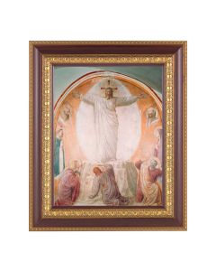 11 1/2" x 13 1/2" Cherry Frame with Gold Trim with an 8" x 10" Transfiguration of Christ Print