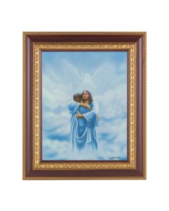 8" x 10" Welcome Home-Reunion Print with an 11 1/2" x 13 1/2" Cherry Frame with Gold Trim