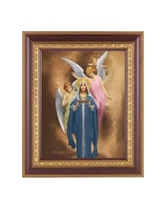 8" x 10" Chambers: Mother of Christ in Agony Print in an 11 1/2" x 13 1/2" Cherry Frame with Gold Trim