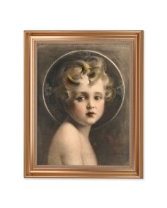 13.5" x 16.5" Antique Gold Frame with Light of the World 11"x14" Print