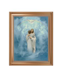 13.5" x 16.5" Antique Gold Frame with Welcome Home 11"x14" Print