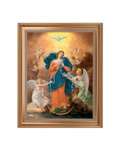13.5" x 16.5" Antique Gold Frame with O.L. Untier of Knots11"x14" Print
