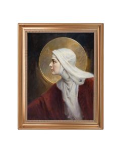 13.5" x 16.5" Antique Gold Frame with Chambers:  The Saint 11"x14" Print