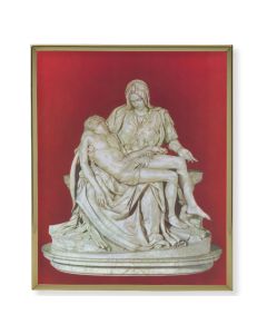 8" x 10" Gold Plaque Frame with a The Pieta Print