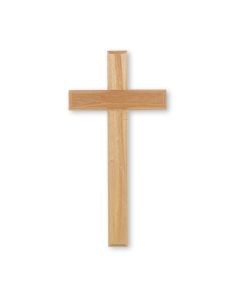 12" Oak Cross with Beveled Edges, Boxed