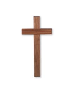12" Walnut Wood Cross, Boxed