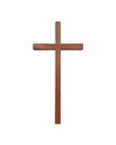 12" WALNUT CROSS BOXED
