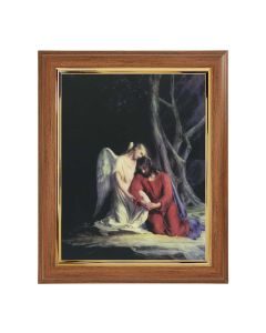 10" x 12" Walnut Frame with Gold Inside Lip and a 8" x 10" Bloch: Agony in the Garden Print