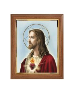 10" x 12" Walnut Frame with Gold Inside Lip and a 8" x 10" S.H.J. Print
