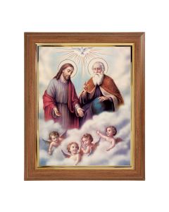 10" x 12" Walnut Frame with Gold Inside Lip and a 8" x 10" The Trinity Print