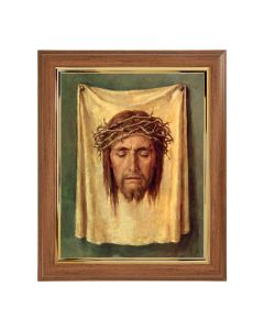 10" x 12" Walnut Frame with Gold Inside Lip and a 8" x 10" Veronica's Veil Print