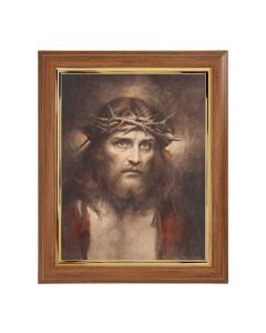 10" x 12" Walnut Frame with Gold Inside Lip and a 8" x 10" Chambers: Ecce Homo Print