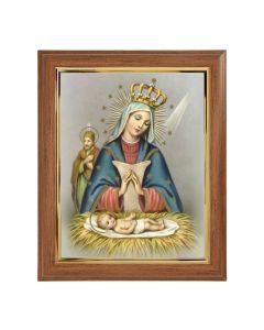 10" x 12" Walnut Frame with Gold Inside Lip and a 8" x 10" O.L. of Altagracia Print