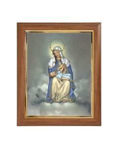 10" x 12" Walnut Frame with Gold Inside Lip and a 8" x 10" O.L. of Providencia Print