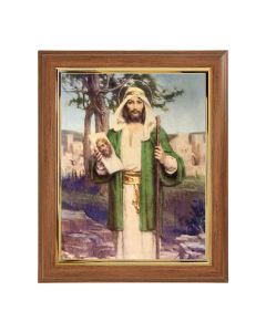 10" x 12" Walnut Frame with Gold Inside Lip and a 8" x 10" Chambers: St. Jude Thaddeus Print