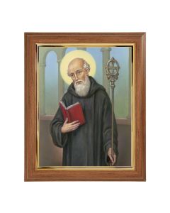 8" x 10" Benedict Print in a 10" x 12" Walnut Frame with Gold Inside Lip