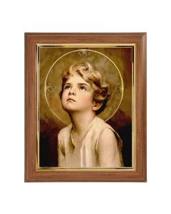 10" x 12" Walnut Frame with Gold Inside Lip and a 8" x 10" Chambers: Divine Innocence Print