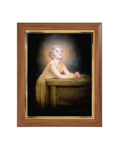 10" x 12" Walnut Frame with Gold Inside Lip and a 8" x 10" Chambers: Thy Will be Done Print