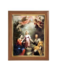 10" x 12" Walnut Frame with Gold Inside Lip and a 8" x 10" Murillo: Heavenly andEarthly Trinities Print