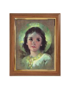 10" x 12" Walnut Frame with Gold Inside Lip and a 8" x 10" The Child Jesus Print