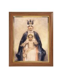 10" x 12" Walnut Frame with Gold Inside Lip and a 8" x 10" Chambers: Heavenly Queen Print