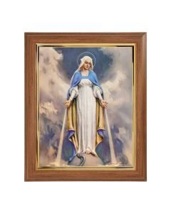 10" x 12" Walnut Frame with Gold Inside Lip and a 8" x 10" Chambers: O.L. of Grace Print