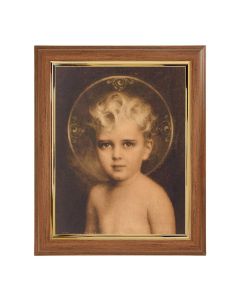 10" x 12" Walnut Frame with Gold Inside Lip and a 8" x 10" Chambers: Prince of Peace Print