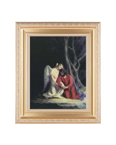 10 1/4" x 12 1/4" Satin Gold Frame with an 8" x 10" Bloch: Agony in the Garden Print