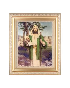 10 1/4" x 12 1/4" Satin Gold Frame with an 8" x 10" Chambers: St. Jude Thaddeus Print
