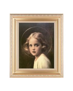 10 1/4" x 12 1/4" Satin Gold Frame with an 8" x 10" Chambers: Mystical Rose Print