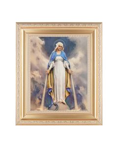 10 1/4" x 12 1/4" Satin Gold Frame with an 8" x 10" Chambers: O.L. of Grace Print