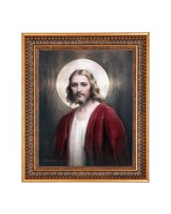 11"x14" Chambers: Confide in Me Print in a 13.5" x 16 9/16" Vintage Bronze with Acanthus Leaves Frame with Velvet Backing and Plexiglass