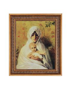 11"x14" O.L. of The Olives Print in a 13.5" x 16 9/16" Vintage Bronze with Acanthus Leaves Frame with Velvet Backing and Plexiglass
