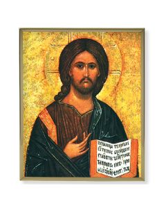 8" x 10" Gold Plaque Frame with a Christ The Teacher Print