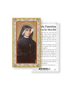 Saint Maria Faustina Holy Card