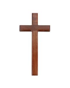 13"  WALNUT WOOD CROSS  BOXED