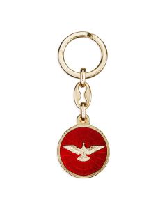 Holy Spirit Keychain with Red Epoxy